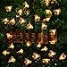 Produktbild Honigbienen Lichter, EONANT Bee String Lichter 30LED Wasserdicht Honig Bienen Solar Lichter für Outdoor Garten Sommer Party Hochzeit Weihnachten Dekoration (Warmweiß)