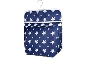 Vicloon Bolsa para Pinzas De Ropa, Guardar Pinzas, Pinzas de Ropa de Cesta Organizador, Bolsa de Clavija, Portátil Lavable, Colgante, para Guardar Pinzas en Interiores y Exteriores-Estrella