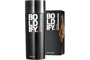 BOLDIFY Cheveux à disperser pour cheveux fins (blond foncé), invisibles, naturels, grande bouteille, 56 g, masque la perte de cheveux en 15 secondes, épaississement des cheveux, poudre pour cheveux