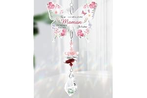 Funnli Cadeau Maman, Attrape Soleil Cadeau Maman Anniversaire, Attrape-Soleil Cristal Merci Cadeaux Mere, Idee Cadeaux de Noël Saint Valentin Fête des Mères Fete des Mere pour Maman (Maman 1)