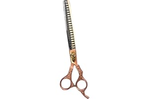 CHARLIE LONDON 8.5 inch Professional Pet Grooming Chunker Scissors for Dog Cat and More Pets - Steel Straight, Thinning & Chunker Shears (CH00100)