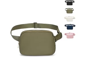 Uwiyo Bumbags for Ladies Belt Bag for Women Men Small Crossbody Bags for Women Fashion Fanny Pack Waist Bag with Adjustable Strap for Travel Outdoors Running Hiking (Khaki Green)