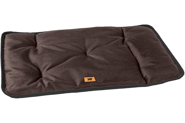 Ferplast Jolly Tapis pour chien et chat - Lavable - Imperméable et résistant aux rayures - Pour niche et voiture - Panier pour chien - 83 x 50 cm - Marron