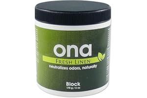 ONA Block Fresh Linen Duft â€“ natürlicher Geruchsvernichter, neutralisiert Gerüche sicher, natürlich und dauerhaft â€“ 170 g