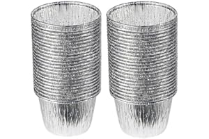 BAKERY DIRECT LTD Bakery Direct Lot de 50 moules ronds jetables en aluminium pour pudding de Noël