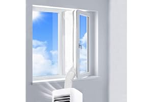 REDTRON 400CM Universal Window Seal for Portable Air Conditioner And Tumble Dryer, Works with Every Mobile Air Conditioning Unit, Hot Air Stop, Easy to Install(No Need for Drilling Holes)