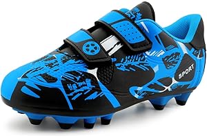 AQTDUAJ Fussballschuhe Kinder Fußballschuhe Jungen Mädchen Soccer Trainingsschuhe rutschfest Turnschuhe Unisex 28-37