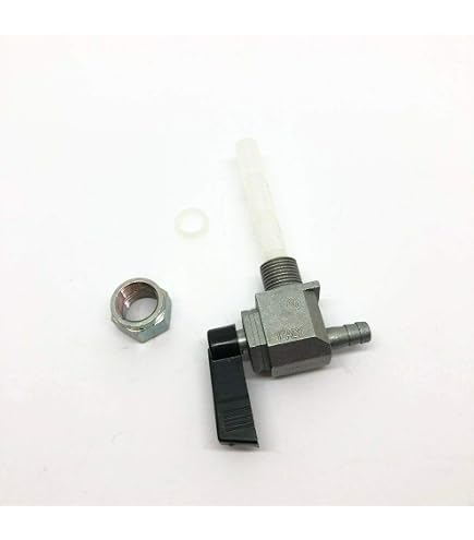 Rubinetto Benzina Stile OEM Cromato Per Harley Big Twin E Sportster 1976-2006 - Raccordo Destro, Compatibilità Perfetta