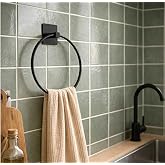 Yapışkanlı Yuvarlak Havluluk,Havlu Askısı, Delme Gerektirmez,Banyo,Mutfak Havlu Askılığı (Yuvarlak)