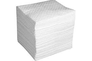 ZHWFDC Spill-absorbing pads, oil absorbing pads, heavy oil absorbing mat, can absorb any type of oil, but does not absorb water (size: 50 cm x 40 cm), colour: 100 pieces 2 mm