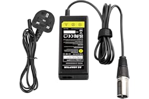 ARyee 28V 24V 2A Mobility Scooter Charger, 3 Pin XLR Connector Battery Charger for 24V Lead Acid Battery Electric Scooter Electric Bike Electric Wheelchair Hoverbord