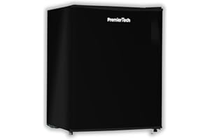 PremierTech Mini Frigo Nero, 58 Litri, Frigorifero Hotel, Ufficio, Casa, Classe Energetica E, Libera Installazione, Porta Reversibile, Compatto, Elegante, PT-F60B