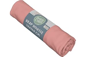 BabyCalin - Spannbettlaken, 70 x 140 x 17 cm, Terrakotta, Öko-Tex-Zertifiziert