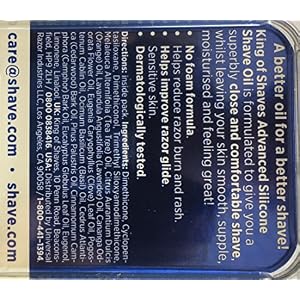 King of Shaves Sensitive Advanced Shaving Oil For Men With Handy Pump, For A Close and Comfortable Shave 30ml QUAD PACK - Image 5