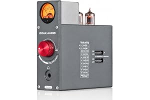 Douk Audio T4 PLUS HiFi JAN5654 Tube Preamp MM/MC Phono Preamp För Skivspelare Mini Stereo Preamp Hörlursförstärkare Med VU M