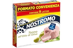 NOSTROMO IT DF DONAZIONE A BANCO ALIMENTARE - Nostromo - Tonno all'olio di oliva, 9 lattine da 70gr. Formato multipack. Fonte di proteine, senza conservanti.