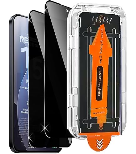 Locofun Sichtschutz für Xiaomi Poco M8 Pro, Redmi Note 15 Pro Plus/15 Pro 5G für Panzerglas, 2 2 Stück Anti Spy Panzer Schutz Glas und Kameraschutz, Sichtschutzfolie Privacy Displayschutz Folie