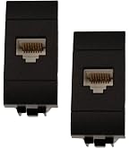 Legrand BTicino Base RJ45 Cat.6 STP Schermato - Connettore Con Portello Antipolvere, 1m, Per Cablaggio Strutturato