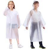 Vicloon 2 x Reusable Rain Coats for Travel, Hiking, Camping and Outdoors