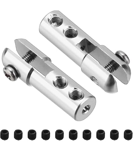 30-Pack Mini Snap Links – Threaded Clevis Clips, M2 Thread, For RC Model Airplanes & Fixed-Wing DIY