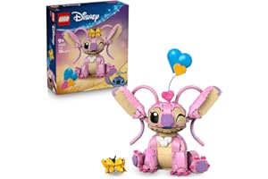 LEGO ǀ Disney Andzia Lilo i Stitch, pomysł na prezent mikołajkowy dla 9-latki i miłośników bajek, zabawka dla dziecka z figurką do zbudowania, dekoracje do pokoju dziewczynki i chłopca 43257
