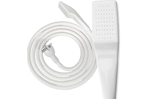 Kobe Professional Shower Head and Extra Long Hose Set for Bath Taps/Tap Shower Attachment - Secure Fit Clamp Included - Perfect Portable Shower/Portable Dog Shower - 3m Hose