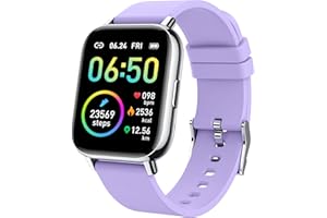 MOTAST Smart Watch, Fitness Tracker 1.69" Touch Screen Fitness Watch with Heart Rate Sleep Monitor, Step Counter Watch for Women Men Activity Trackers IP68 Waterproof Smartwatch for iOS Android