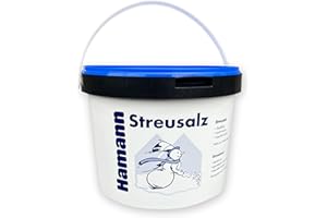 HAMANN MERCATUS GMBH Hamann Streusalz Eimer 10 kg - Deutsches Steinsalz leicht streubar & hoher Anteil tauwirksamer Substanzen