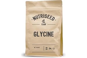 Nutriseed Glycine Powder 500g (Unflavoured) - 100% Pure Glycine Powder, Plays Key Role in Everything from Neurotransmission to Synthesis of Creatine, No Additives, Vegan & Vegetarian Friendly