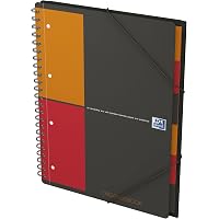 Pack De 5 Cahiers Oxford International A5+ Petits Carreaux 5mm - 160 Pages, Reliure Intégrale, Couverture Grise