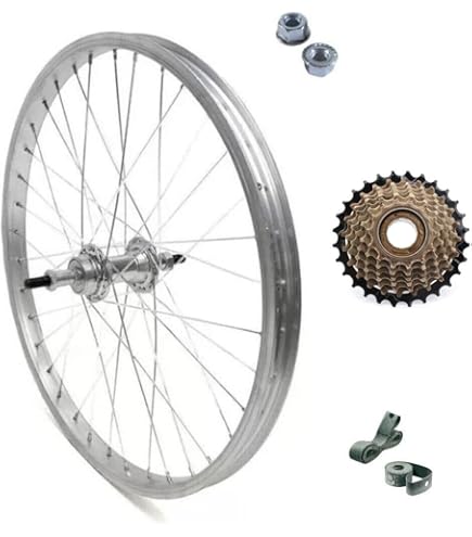 Ruota Posteriore Per Bici Graziella 24x1.75 - Cerchio In Alluminio 1 Velocità - Foto 5