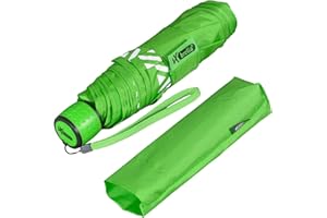 iX-brella Mini Kinderschirm Safety Reflex extra leicht - neon grün