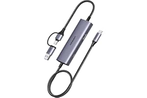 UGREEN Video Card Capture USB C Streaming Device,100W PD Fast Charger,4K@30Hz HDMI Passthrough,2K 1080P@60Hz Recording Compatible with Quest 3/3s/2 iPad Switch Steam Deck Gaming Handheld Phone Laptop