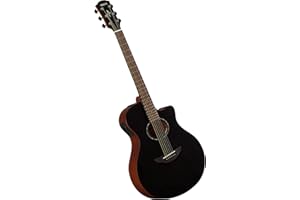 YAMAHA APX600M Guitarra Electroacústica – Acabado Mate, Cuerpo delgado Thinline, Escala 25”, Tapa Maciza, Previo System65 con EQ y Afinador – Smokey Black