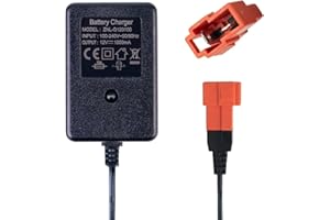 BNBBSC 12 Volt Battery Charger for Ride-on Toys, 12 V Children's Ride-on Car Charger, 12 V Electric Car, Ride-on Toy, Battery Power Adapter, Square Plug