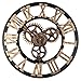 Produktbild LQ-wall clock Wanduhr 3D Gear Holz Wanduhr Digital Vintage Wanduhren Vintage Uhren Römischen Stil Circular Oversized, Golden Rome 80cm
