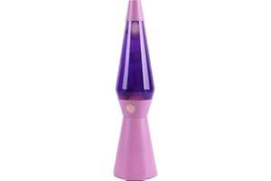 I-TOTAL® - Lampada Lava, Effetto Bolle, Lava Lamp Colorata (Viola)