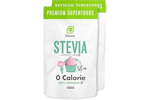 INTENSON Stevia 2 kg | 100% Naturel Edulcorant | 0% Sucres | Végétalien | Edulcorant Granule | Sans gluten