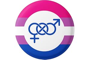 EMUWORKS 1-Inch Pin Badges - Glossy Pride Accessories: Lesbian, Trans, Bisexual, Gay, LGBTQ Gifts - Small Pride Decorations, Rainbow Badge, Love Heart Pins for Bags, Secure Pinback