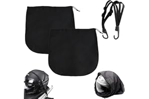 Azonelife 2 Pezzi Borsa per Casco e Portapacchi Corda Moto