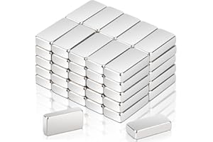 MAGXCENE 50Pz Magneti al Neodimio Extra Forti 12x6x3mm, Calamite Potenti Potente Magnete, Magneti a Barra Potenti, Rettangolari Magneti per Lavagna Magnetica,Frigoriferi,Cucina