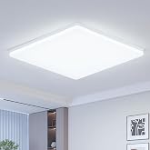 EASY EAGLE LED Ceiling Light &Oslash;40cm 55W 5500LM 6500K Ceiling Lamp | Cool White Square Ceiling Lights for Bedroom, Kitchen, Bat