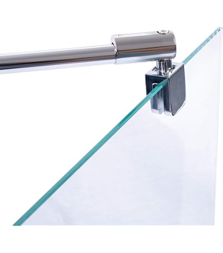 Flexible Stangenstütze Für Walk-in Dusche – Edelstahl, Verstellbar 73-120 Cm (F-084)