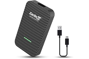 CarlinKit 2024 Carplay adattatore senza fili, Supporta l'aggiornamento OTA, trasmissione dati a 5 GHz, adatto per Opel/Audi/Porsche/Volvo/Volkswagen/Ford/Peugeot/Citroen/Nissan/Honda ecc.