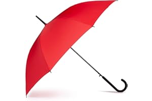 VOGUE- Paraguas Mujer Largo Elegante. Confeccionado con Tejido 100% Eco-Rpet con botellas de plástico reciclado, en 6 colores. Paraguas Antiviento Wind Proof. Apertura automática y cierre manual.