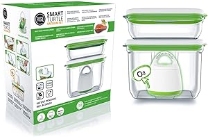 PACK BARCELONA STARTER KIT FOSA avec la pompe sous vide intelligente sans fil "TURTLE" incluse, 2 récipients sous vide FOSA de 1000 ml et 2300 ml