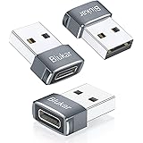 Blukar Adattatore USB C a USB [3 Pezzi],Alta Velocità e Sincronizzazione Dati Adattatore Connettore Caricatore Tipo C Femmina