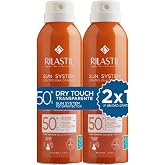 Rilastil - Pack Sun System Dry Touch, Solar Spray SPF50+, 2x200ml | SPF50+, Oil Free, Dry Finish, Water Resistant, Combinatio