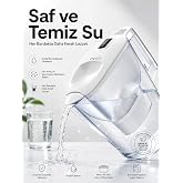 OVGO Filtreli Su S&uuml;rahisi Orta Boy (M), BPA İ&ccedil;ermez, Şeffaf | Kompakt Tasarım, İ&ccedil;me Suyu Filtresi, BPA Yok