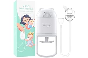 ‎TAIKOUL Nasensauger Baby, TAIKOUL 2-In-1-Nasensauger für Babys Handpumpe und Mundsauger, Nasensauger Baby Staubsauger mit 30 Hygienefiltern und Einem Praktischen Aufbewahrungskoffer, für Baby, Kleinkind